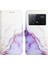 Xiaomi Poco X6 Pro Mermer Desen Pu Deri Cüzdan Kickstand (Yurt Dışından) 1