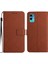 Motorola Moto G22 4g Cüzdan Pu Deri El Kayışı Kapak ile Flip Case (Yurt Dışından) 1