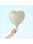 Kalp Folyo Balon, 45CM - Krem 1