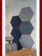 Hexagon 2 Akustik Kumaş Kaplı Panel 7 Adet 30 cm Kısa Kenar 1