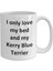 Komik Kerry Blue Terrier Kupa - Love My Bed ve Kerry Blue Terrier Dog Coff - Ingilizce Kahve Kupa 1