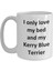Komik Kerry Blue Terrier Kupa - Love My Bed ve Kerry Blue Terrier Dog Coff - Ingilizce Kahve Kupa 3