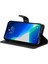 Iphone 14 Için Flip Case Pro Klasik Düz Renk Iş Cüzdan Telefon Kılıfı (Yurt Dışından) 4