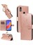 Huawei Y6 2019 Için Flip Case El Kayışı ile Kabartmalı Kelebek Yüksek ve (Yurt Dışından) 1