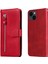 Ile Uyumlu iPhone 15 Moda Fermuar Çevirme Deri Telefon Kılıfı Kart Tutuculu Manyetik Cüzdan Telefon Kılıfı (Yurt Dışından) 1