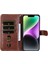 Ile Uyumlu iPhone 15 Plus Moda Fermuar Çevirme Deri Telefon Kılıfı Kart Tutuculu Manyetik Cüzdan Telefon Kılıfı (Yurt Dışından) 2