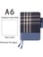 A6 Iskoçya Boş Stil Retro Kumaş Defter Programı Dergi Günlüğü Kapağı A5 A6 Planlayıcısı Boş Izgara Çizgi Kağıdı Püskül Defter Çantası Okul Kırtasiye (Yurt Dışından) 1