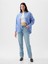Kadın Açık Mavi Mid Rise Girlfriend Jean Pantolon 5