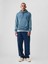 Erkek Mavi Gap Logo Fleece Sweatshirt 3