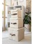 20 x 20 Jüt Dolap Içi Organizer Takı, Makyaj, Banyo, Ofis Düzenleyici Kapaklı Saklama Kutusu 20X20X 3