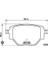 Fren Balatası Arka Peugeot 2008 1.2 Puretech 100 2008 1.2 Puretech 130; 2008 1664737180 0986424988 1