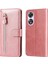 Ile Uyumlu Oppo A58 5g Moda Fermuar Çevirme Deri Telefon Kılıfı Kart Tutuculu Manyetik Cüzdan Telefon Kılıfı (Yurt Dışından) 4