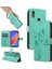 Huawei Y6 2019 Için Flip Case El Kayışı ile Kabartmalı Kelebek Yüksek ve (Yurt Dışından) 1