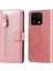 Ile Uyumlu Xiaomi 13 Pro Moda Fermuar Çevirme Deri Telefon Kılıfı Kart Tutuculu Manyetik Cüzdan Telefon Kılıfı (Yurt Dışından) 4