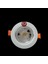 6 Watt 6W Cob LED Spot Beyaz Kasa Yuvarlak Beyaz Işık İç Çap: 7 cm Dış Çap: 9 cm 480LM 2