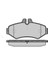 Fren Balatası Arka LT28-35 9606 LT28-46 9606 / Gw-Class W461 90 W463 89 Sprınter 9506 1