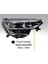 RENAULT MEGANE IV 2017- FAR TOUCH MODEL SİYAH ÇERÇEVELİ MANUEL SOL (LED+BALLAST) 260601571R 1