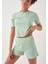 Crop Pijama Sort Takim - Mint 3