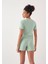 Crop Pijama Sort Takim - Mint 1