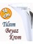 Tılsım Mobilya Oturma Yükseltici Kanepe Sehpa Tv Ünitesi Koltuk Ayağı Baza Ayakları Beyaz Krom 16 cm 1