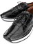 Kadın Deri Hasır Siyah Rugan Sneakers & Spor Ayakkabı 775 25503 Bn Ayk Y24 Sıyah Krsk Rgn 4