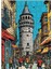 Ahşap Mdf Puzzle Yapboz Galata Kulesi Çizimi 120 Parça 25*35 cm 1