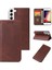 Samsung Galaxy S23 Deri Folio Flip Case Tam Koruma Kartı (Yurt Dışından) 1