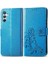 Samsung Galaxy A34 5g Zarif Iş Dört Yapraklı Yonca Flip Case (Yurt Dışından) 1