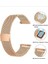 Samsung Galaxy Watch Active 2 40 44MM Uyumlu Mıknatıslı Örgü Metal Hasır Kordon 2