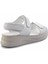 Beyaz Hakiki Deri Kadın Sandalet K05281018103 3