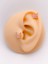 Cerrahi Çelik Piercing Pembe Zirkon Taşlı Kelebek Figürlü Kıkırdak Helix Tragus PIERCING(1ADET) 1