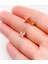 Cerrahi Çelik Piercing Pembe Zirkon Taşlı Kelebek Figürlü Kıkırdak Helix Tragus PIERCING(1ADET) 2