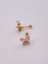 Cerrahi Çelik Piercing Pembe Zirkon Taşlı Kelebek Figürlü Kıkırdak Helix Tragus PIERCING(1ADET) 4