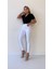Toparlayıcı Skinny Jean Ekru 1