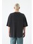 Cep Detaylı Yıkamalı Oversıze T-Shırt-Siyah 5