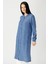 Iri Cepli Kapişon Detaylı Kurtarıcı Giy Çık Tunik Indigo 4