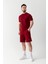Essential Regular Fit Tişört Bordo 2