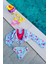Kız Çocuk Flamingo Desenli Pareolu Bikini Takımı 3'lü Set 1