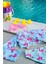Kız Çocuk Flamingo Desenli Pareolu Bikini Takımı 3'lü Set 4