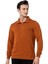 Yarım Fermuarlı Kiremit Erkek Sweatshirt M1519TKR 5
