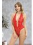 Modlive Kırmızı Taşlı Bodysuit - 888 2
