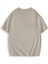 Unisex Oversize Basic T-Shirt Bej 2