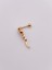 Cerrahi Çelik Piercing Zirkon Taşlı Gül Figürlü Kıkırdak Helix Tragus PIERCING(1ADET) 3