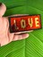 11X5 cm Ütü Ile Yapışan Pul Payetli Love Yazı Arma Aplike 1