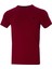 Erkek Koyu Bordo Bisiklet Yaka Likralı Pamuklu Kısa Kollu T Shirt 1