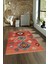 Dijital Baskılı Kaymaz Taban Yıkanabilir Etnik Yolluk Mutfak Salon Halısı, N-Etnik-01-Kırmızı, 5