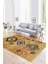 Dijital Baskılı Kaymaz Taban Yıkanabilir Etnik Yolluk Mutfak Salon Halısı, N-Etnik-01-Turuncu, 2