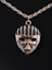 Antik Gümüş Kaplama Maske Unisex Zincirli Kolye 2