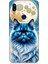 Xiaomi Redmi Note 7 Uyumlu Asil Mavi Kedi ve Ay Desenli Silikon Kılıf 1