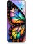 Infinix Hot 9 Uyumlu Pastel Renkli Kelebek Kanadı ve Çiçekler Desenli Silikon Kılıf 1